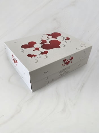 Упаковка под 12 капкейков без окна "Любовь - это счастье" — изображение 2